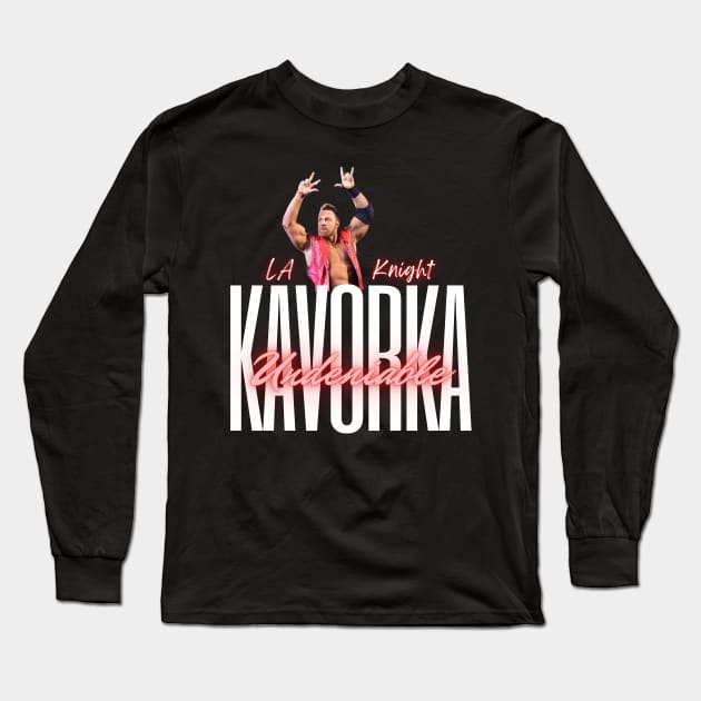 LA Knight - Undeniable Kavorka Long Sleeve T-Shirt by AwkwardTurtle